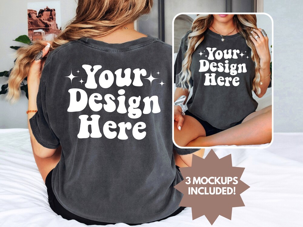 Front And Back Front And Back Comfort Colors Pepper Mockup, Front Back Shirt Mockup, Pepper Shirt Mockup, Oversized Mockup, Model Mockup, Back Shirt Mockup Front Back Tshirt Men Women Blueshirtfarm