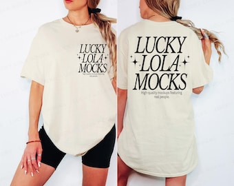 Gildan 5000 Natural Front and Back Mockup, Gildan 5000 Natural Mockup, Shirt Back Mock Up, Back Shirt Mockup, Front Back Mockup Tshirt
