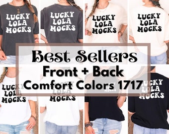 Mockup Bundle, Front and Back Comfort Colors Mockup, Comfort Colors Back Mockup, Front Back Mockup, Comfort Colors Mockup Bundle, Model Mock