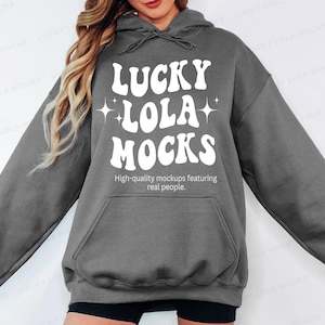 Gildan 18500 Charcoal Mockup, Gildan 18500 Hoodie Mockup, Charcoal Hoodie 18500, 18500 Gildan Model, Hoodie Mockup Gildan