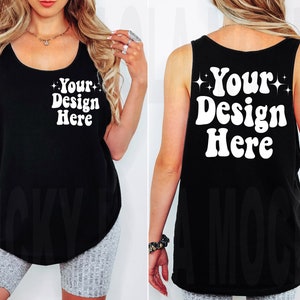 Bella Canvas 3480 Schwarz Mockup, 3480 Tank Mockup, Bella Canvas Tank Top 3480, 3480 Schwarz Mockup, Schwarz Tank Top Mockup, Bella Tank Mockup