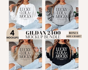 Gildan 2400 Mockup Bundle, Gildan Long Sleeve Mockup, Gildan 2400 Mockup, Gildan g240 Mockup, Long Sleeve Shirt Mock Up, Model Mockup