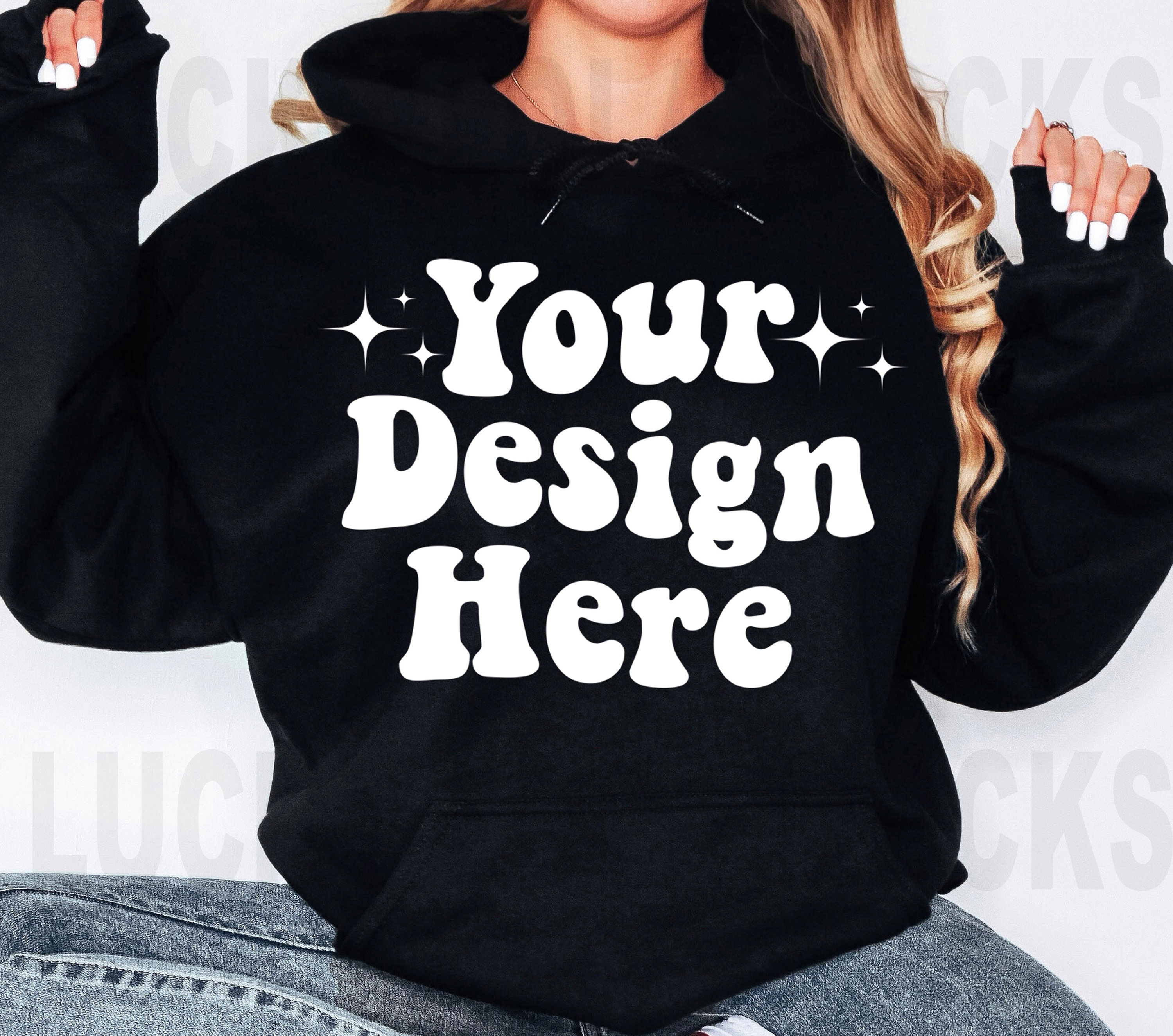 Gildan 18500 Mockup, Gildan Black Hoodie Mockup, Oversized Hoodie Mockup, Gildan Model Mockup, Gildan Mockup Black, 18500 Model Mockup