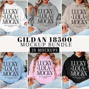 Gildan 18500 Mockup Bundle, Gildan Hoodie Mockups, g185 Mock Ups, 18500 Bundle, Hoodie Mockup Bundle, 18500 Model Mockup, Hoodie Mockups