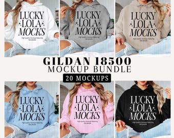Gildan 18500 Mockup Bundle, Gildan Hoodie Mockups, g185 Mock Ups, 18500 Bundle, Hoodie Mockup Bundle, 18500 Model Mockup, Hoodie Mockups
