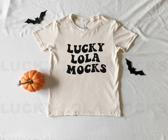 Bella Canvas 3001Y Natural Shirt Mockup, Bella Canvas Mockup, Bella Canvas 3001Y Mockup, Halloween Mockup, Toddler T Shirt Mockup,