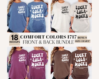 1717 Comfort Colors Mockup Bundle, Front and Back 1717 Bundle, Front Back Comfort Colors Mockup, c1717 Front and Back, Model Mockup 1717