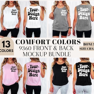Comfort Colors 9360 Mockup Bundle, Comfort Colors Tank Top Mockup, 9360 Front and Back Mockup, Tank Mockup Bundle, 9360 Tank Top Mockups