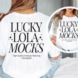 3001 White Vorder- und Rückseiten-Mockup, Bella Canvas 3001 Mockup Vorderseite und Rückseite, 3001 Vorder- und Rückseiten-Mockups, Bella Vorne und Rückseite mit Rundhals-Mockup