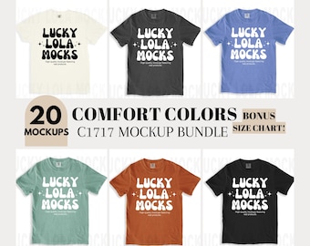 Comfort Colors 1717 Mockup Bundle, 1717 Flat Lay Mockup, c1717 Mockup Bundle, Comfort Colors Flat Lay Mockup Bundle, 1717 Mockup Bundle
