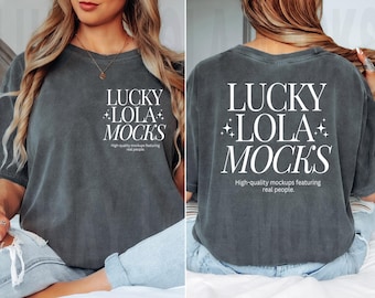 1717 Pepper Front and Back Mockup, Comfort Colors 1717 Front Back Mockup, c1717 Front and Back Mockup, Front Back Comfort Colors Mockup