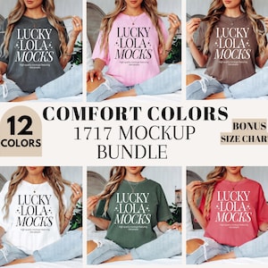 Comfort Colors 1717 Mockup Bundle, c1717 Mockup Bundle, Comfort Colors Mockup, Comfort Colors Tshirt Mockup Bundle, Real Model Mockups