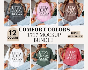 Comfort Colors 1717 Mockup Bundle, c1717 Mockup Bundle, Comfort Colors Mockup, Comfort Colors Tshirt Mockup Bundle, Real Model Mockups