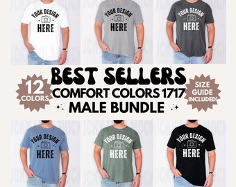 Comfort Colors Mockup Bundle, 1717 Mockup, C1717 Mockup, CC1717 Männer, Männliches Mockup, Modell Mockup, Comfort Colors Shirt Mann Mockup, Männer MockUp