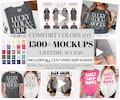 Lifetime Access Comfort Colors 1717 Mockup Bundle, Comfort Colors Whole Shop, Video Size Charts, Model Mockups, Flat Lay, Color Charts