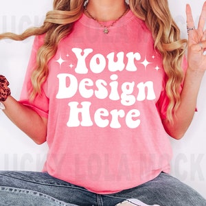 Comfort Colors Watermelon Mockup, Watermelon Mockup, 1717 Watermelon, Comfort Colors Mockup, Oversized Shirt Mockup, C1717 Mockup