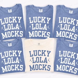 Bachelorette Shirt Mockup Comfort Colors, Comfort Colors Group Mockup, Comfort Colors 1717 Group, Matching, 1717 Blue Jean, 1717 Ivory