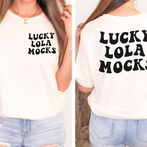 Front and Back Bella Canvas 3001 Natural Mockup, Backside Mockup, Front Back Mockup 3001, 3001 Natural Mock Up, Model Mockup, Back of Shirt