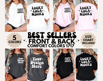 Front and Back Comfort Colors Mockup, Mockup Bundle, Back Mockup, Front Back Mockup, Model Mockup, C1717 Mockup, Front Back Mockup Bundle