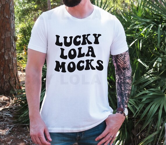 White Bella Canvas 3001 Mockup - White Unisex T-shirt Mockup - Model Male Mockup - Outdoor Mockup - White Shirt Mockup - Male T-Shirt Mockup