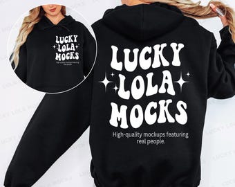 Front and Back Gildan 18500 Black Mockup, Gildan 18500 Hoodie Mockup, Black Gildan 18500 Mockup, Hoodie Front Back Mockup, Front Back Mockup