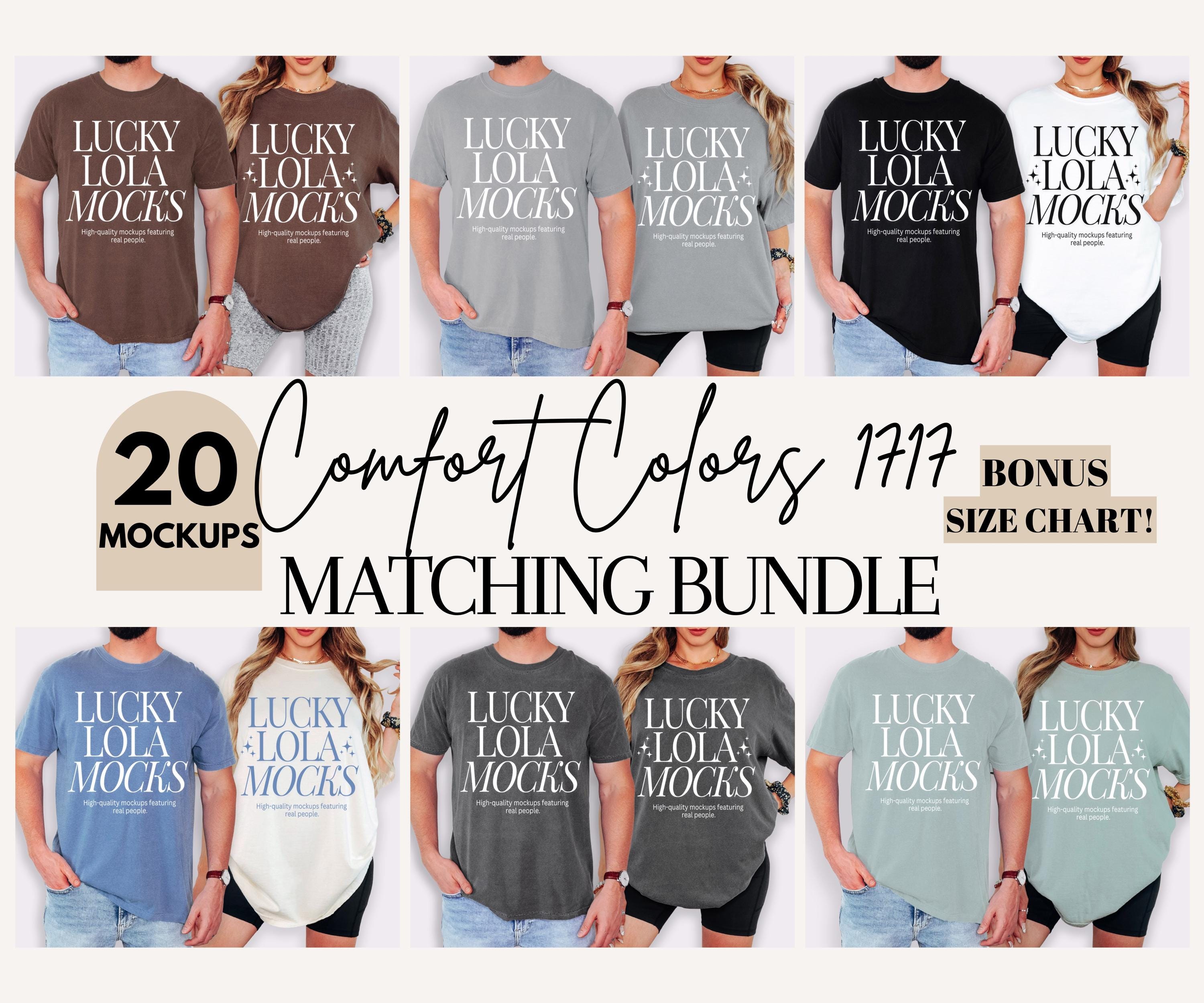 Comfort Colors 1717 Mockup Bundle, Matching Comfort Colors, Comfort Colors Mockup Bundle, Couples Mockup Shirt, CC1717 Couples