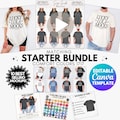 Men and Women Comfort Colors 1717 Video Starter Bundle, Comfort Colors 1717 Color Chart, 1717 Video Size Chart, Video Size Guide 1717, c1717