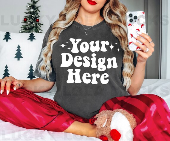Comfort Colors Pepper Mock Up, Model Mockup, Boho Mockup, Christmas Mockup, Pepper Tshirt Mockup, Oversized Shirt Mockup, 1717 Pepper