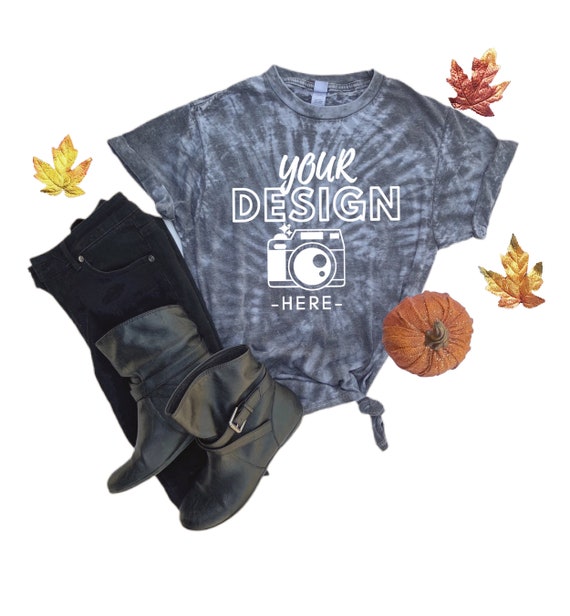Halloween Tie Dye Mock Up Halloween Mock Up Black T Shirt Etsy