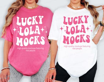 Model vrijgezellenshirt comfortkleuren, comfortkleuren groepsmodel, comfortkleuren groep 1717, 1717 Crunchberry, 1717 wit, bijpassend