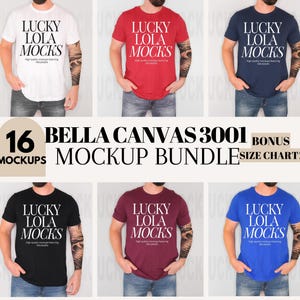 Male Mockup Bundle, Bella Canvas 3001 Mockup Bundle, Man Mockup 3001, Bella Canvas Mockup for Men, Men Mockup Bundle, 3001 Male Mockup