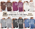 Comfort Colors 1717 Front Back Mockup Bundle, 1717 Front and Back Mockup, Comfort Colors 1717 Mockup Bundle Front Back, Front Back 1717