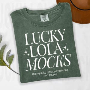 Comfort Colors 1717 Moss Mockup, 1717 Flat Lay Mockup, c1717 Mockup, Comfort Colors Flat Lay Mockup, 1717 Flatlay Mockup, C1717 Moss Mockup