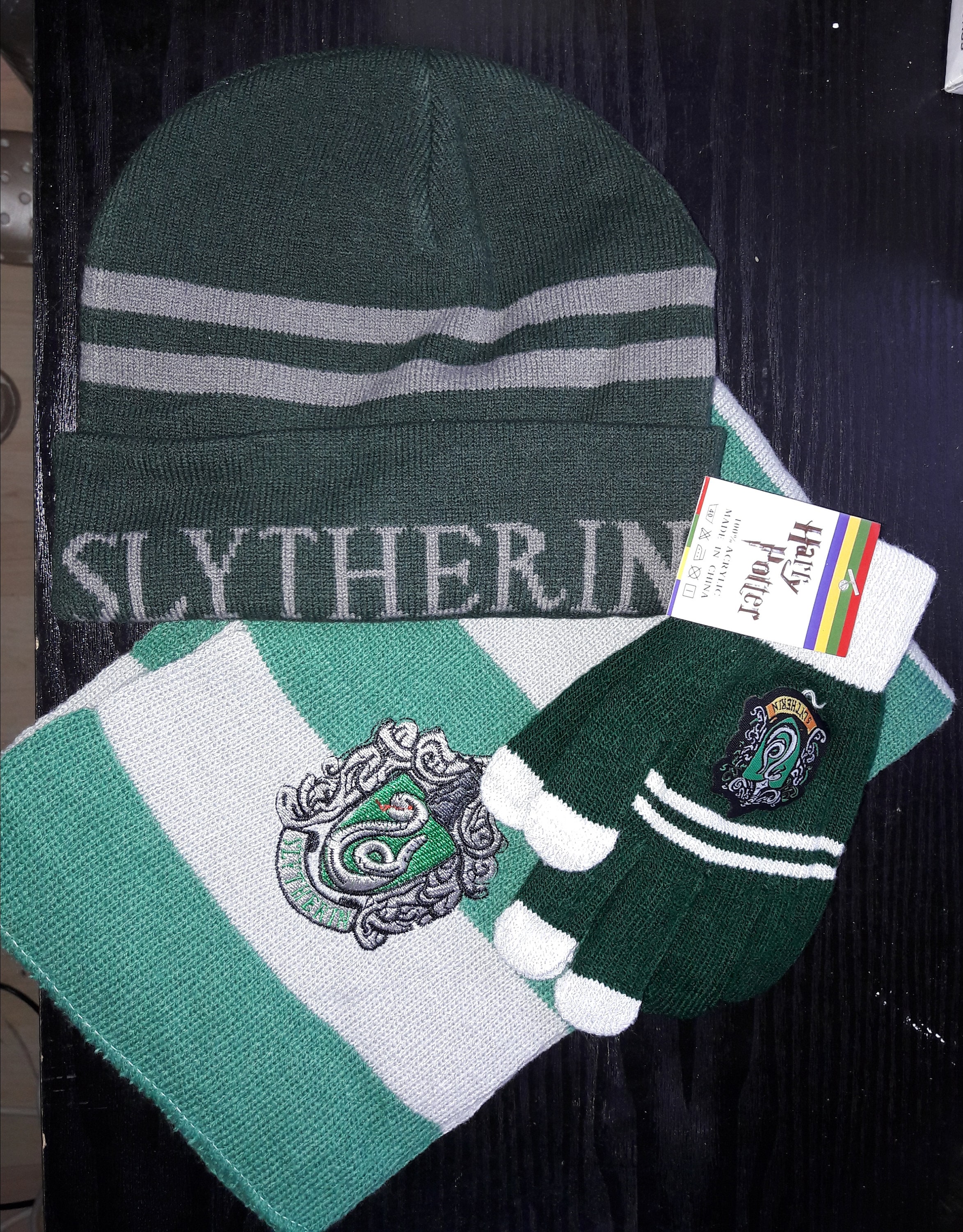 Set Cappello E Sciarpa Harry Potter - Grifondoro, Serpeverde, Corvonero, Tassorosso, Per Bambini/Ragazzi - Foto 7