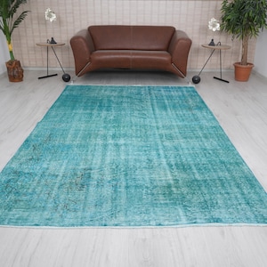 6x9 Rug, Neutral Rug, Organic Rug, Turkish Rug 6x9, Oushak Rug, Vintage Rug, Antique Rug, Natural Rug, Turkish Area Rug, Faded Rug, 463
