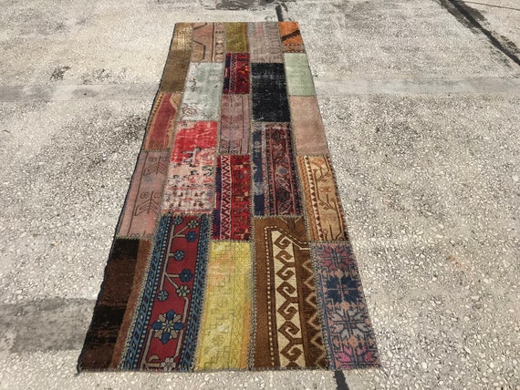ランナー ヴィンテージ ラグ、廊下用ラグ ランナー、3.2 x 9.6