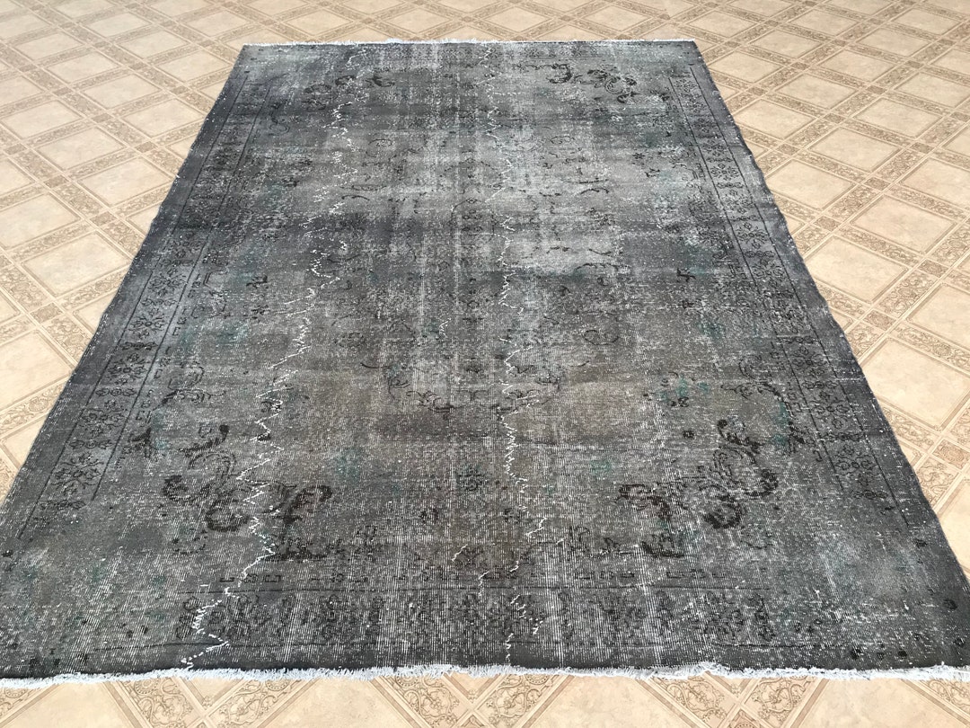 Oushak Rug Vintage Rug Turkish Rug FREE SHIPPING 6.9x10.0 Bohemian Rug ...