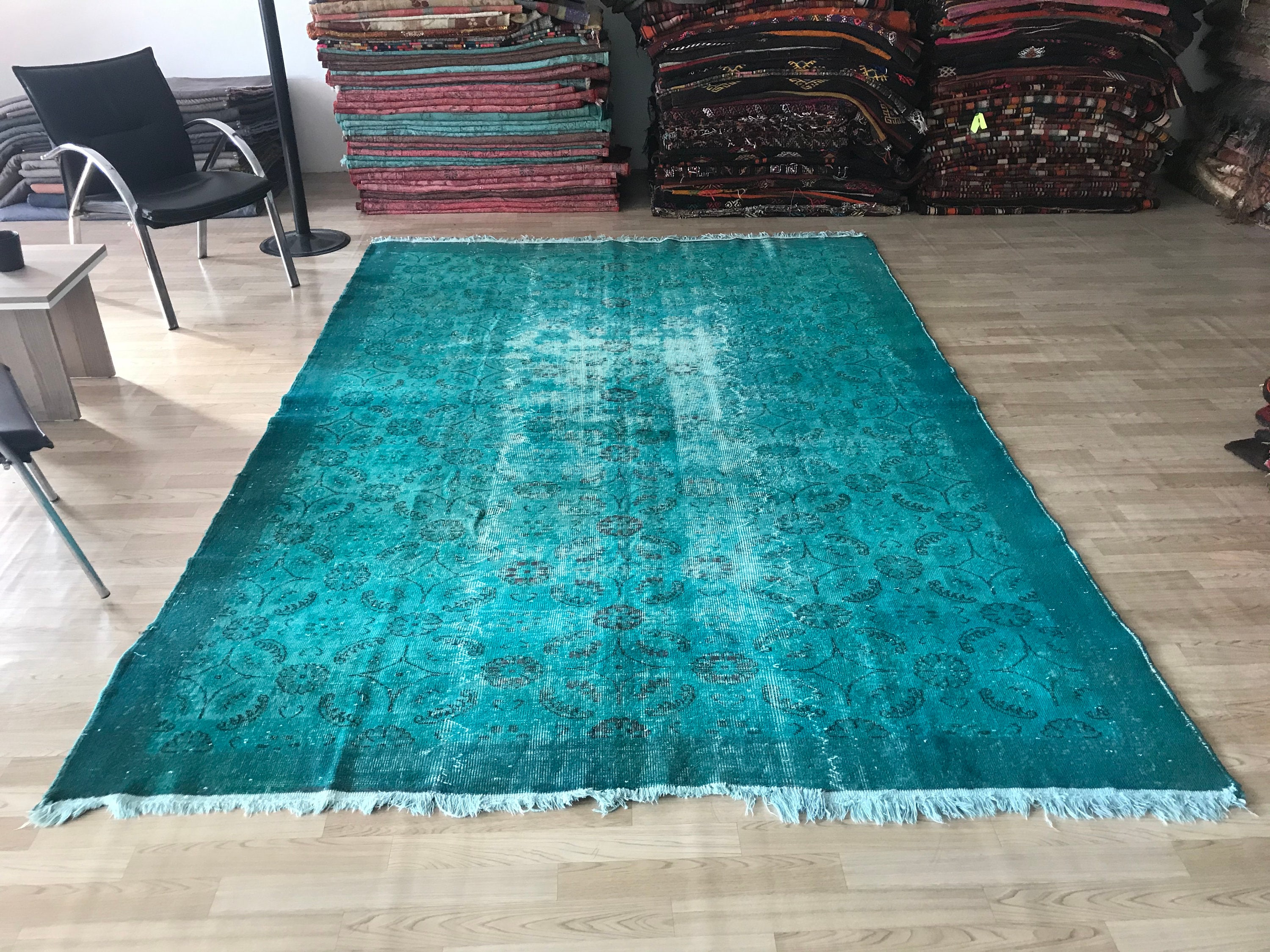 Oushak トルコラグ/ヴィンテージラグ/ボヘミアンラグ/エリアラグ