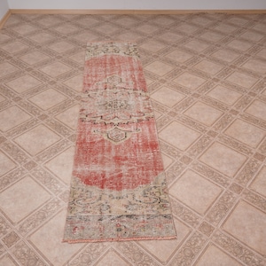 2x8, Oushak Runner, 2x8 Runner Rug, Turkish Runner, Vintage Runner, Runner Rug, Turkey Runner Rug, Natural Runner Rug, Neutral Runner,ZLE274