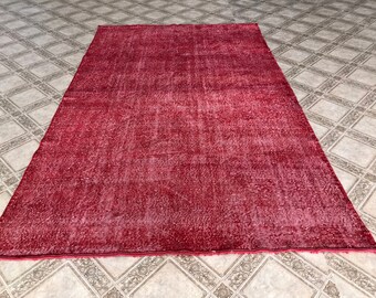 6.5x10.2 ft, turkish rug, vintage rug, livingroom rug FREE SHIPPING, turkey rug, wool rug, oversize rug, oushak rug, handmade rug G152