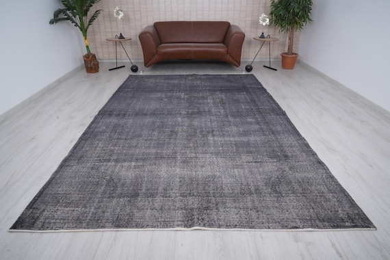 7x10 Rug, Oversize Rug, Turkish Rug 7x10, Oushak Rug, Oversize Vintage Rug, Antique Rug,Large Area Rug,Natural Vintage Rug,Organic Rug,199