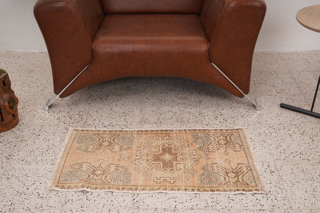 2x3 Oushak Rug, 2x3 Mini Rug, Small Size Rug, Turkish Mini Rug, Door