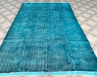 Turkish oushak rug, Anatolian area rug, Hand Knotted rug, Turkish area Rug, area rug, Vintage Rug, Oushak rug, Decorative rug, 6.8x10.6 AS04