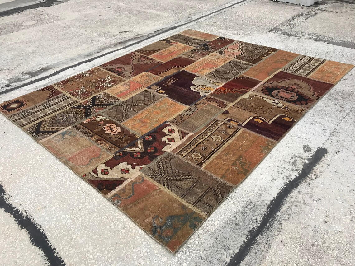 Turkish Rug / Vintage Rug / 7.8x9.8 feet TURKISH AREA RUG / Etsy