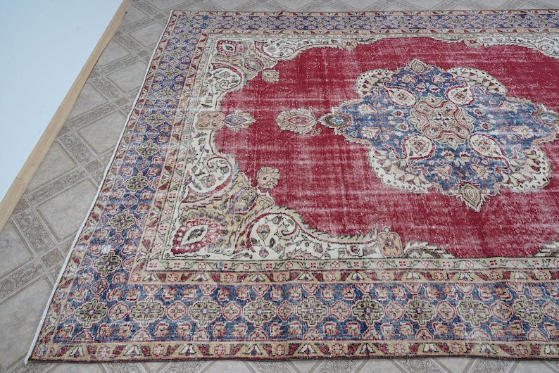 Large Vintage Rug Extra Large Area Rug Antique Rug Turkish Etsy