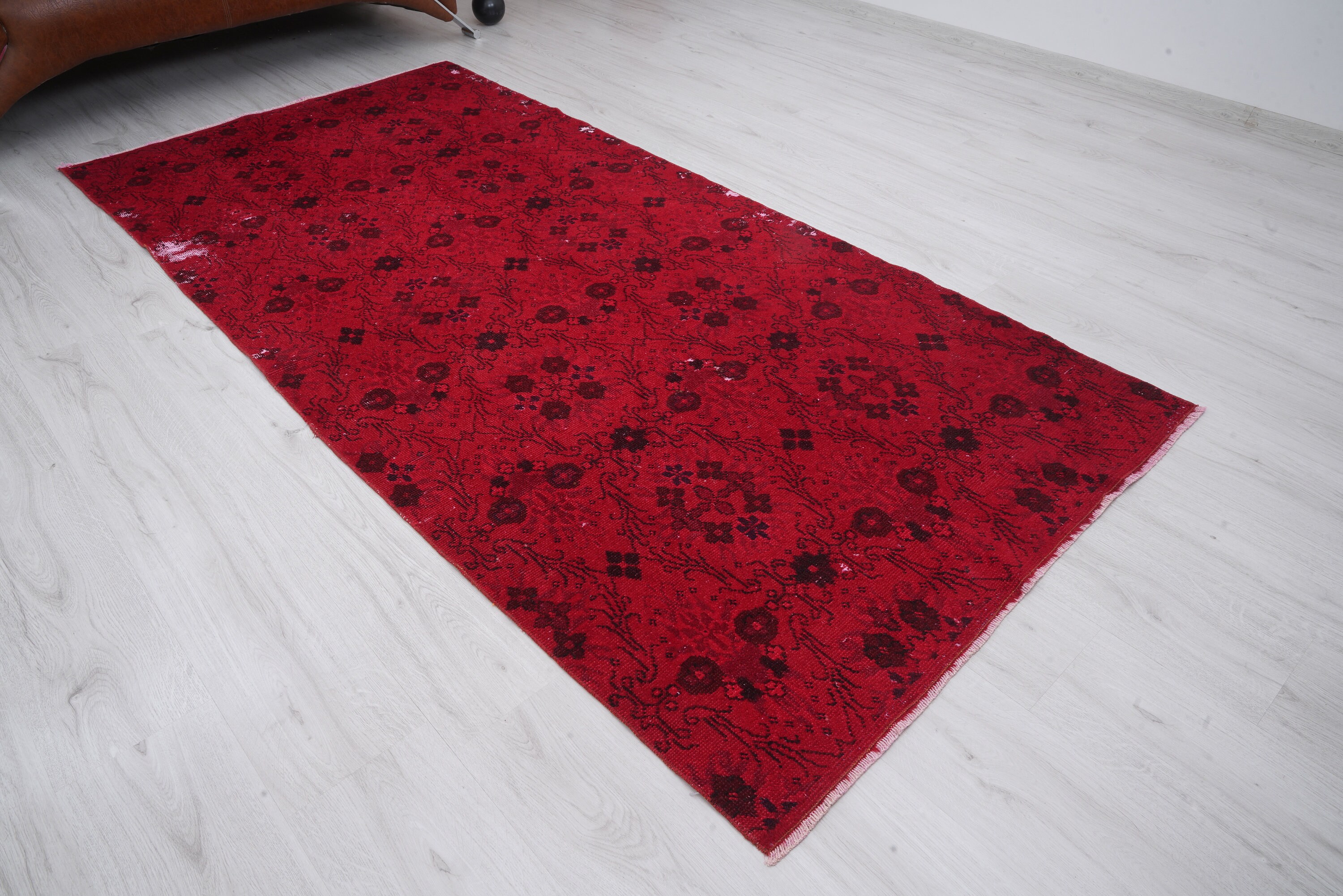 ランナーラグ　ヴィンテージラグ　トルコラグ 4x8 ラグ、ニュートラルなヴィンテージラグ、トルコのランナーラグ