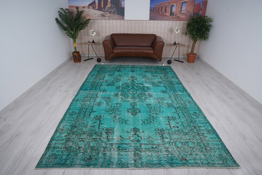 7x11 Rug, Oversize Turkish Rug 7x11 Area Rug, Soft Rug, Oushak Rug ...