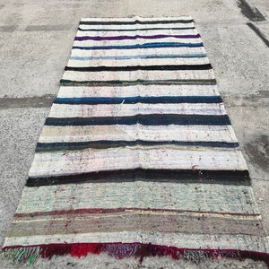 turkish kilim rug, vintage embroidered kilim rug, TURKISH RUG / Free Shipping 4.6x10.2 ft floor kilim rug, anatolian kilim rug, rug
