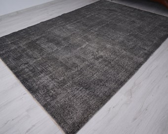 7x10 Rug, Oversize Vintage Rug, Neutral Rug, 7x10 Vintage Rug,Oversize Rug,Muted Rug,Faded Rug,Turkish Oversize Rug,Anatolian Oushak Rug,788