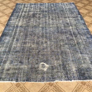 Oushak Rug, 7,0x 10,3 feet, Vintage Rug, Turkish Rug, Rustic decor rug, boho rug, neutral rug, large area rug, Bohemian rug, G286